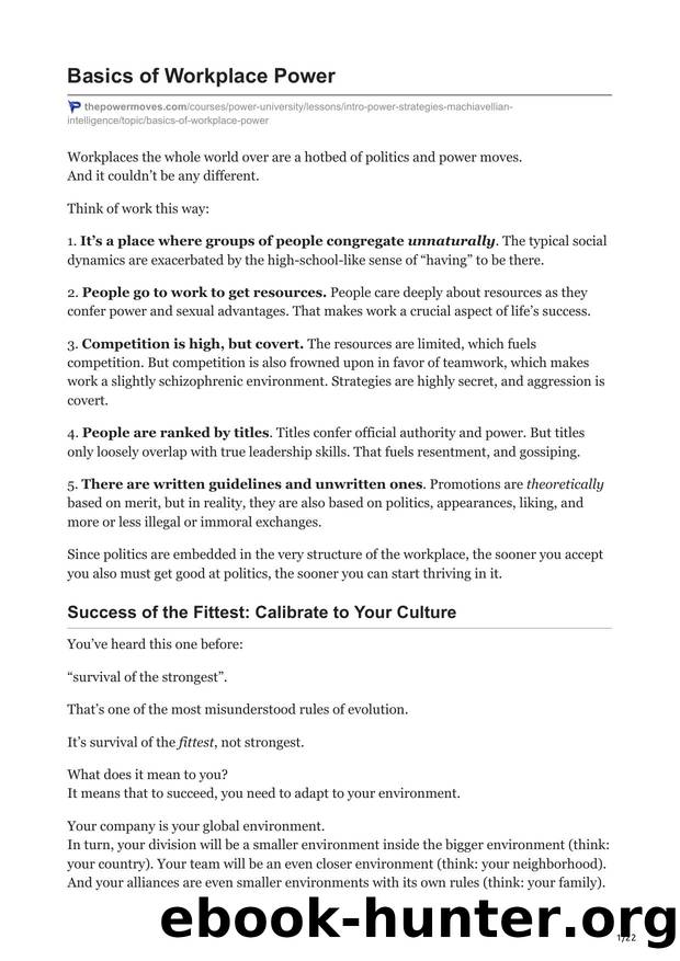 2.Basics of Workplace Power by Unknown