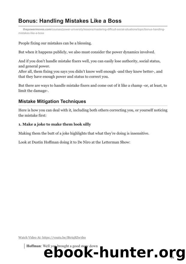 2.Bonus Handling Mistakes Like a Boss by Unknown