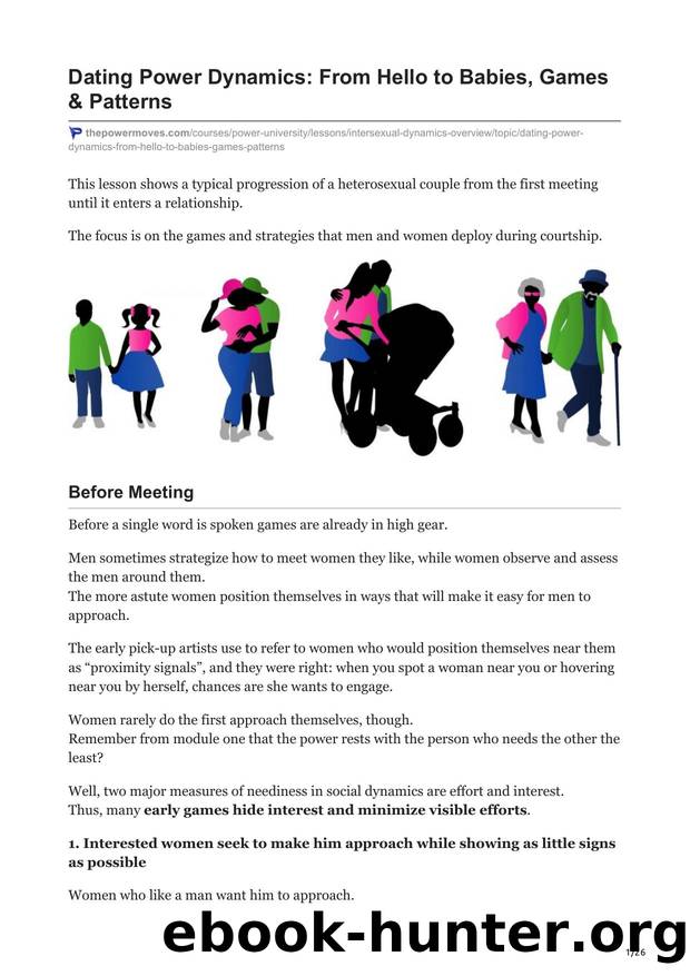 2.Dating Power Dynamics From Hello to Babies Games amp Patterns by Unknown
