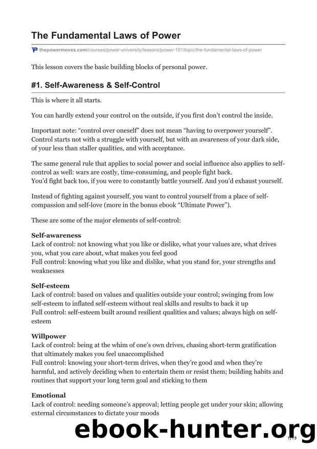 2.The Fundamental Laws of Power by Unknown