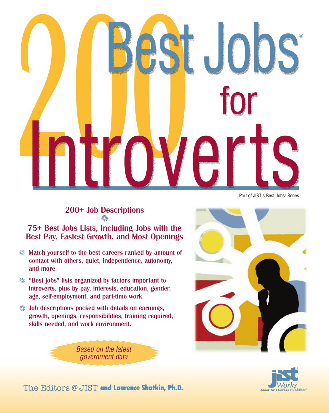 200 Best Jobs for Introverts by Laurence Shatkin