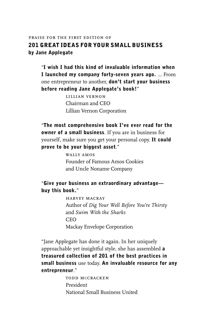 201 Great Ideas For Your Small Business by Unknown