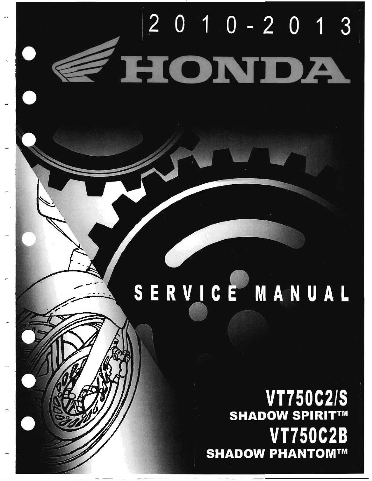 2010-2013 Honda Shadow VT750C2 Service Manual by Honda