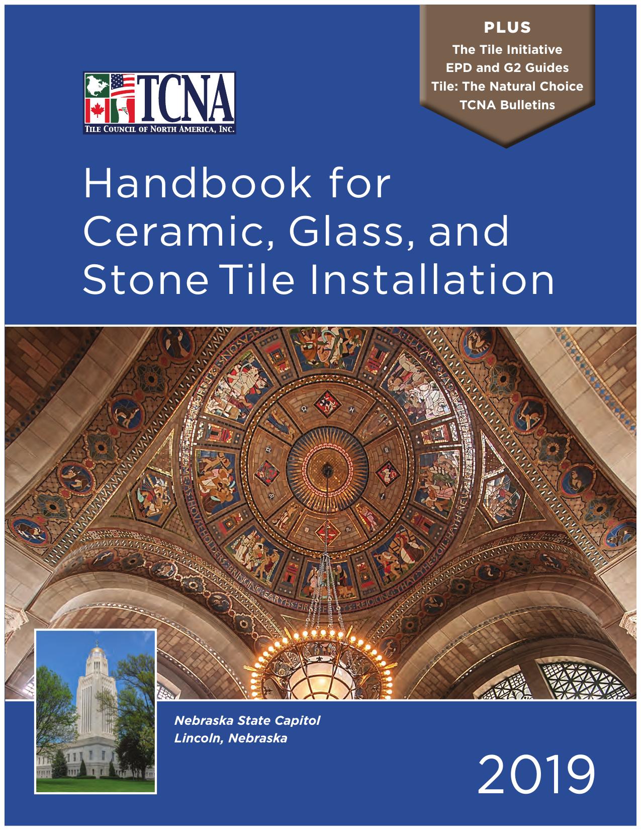 2019 TCNA Handbook for Ceramic, Glass, and Stone Tile Installation by Katelyn Simpson