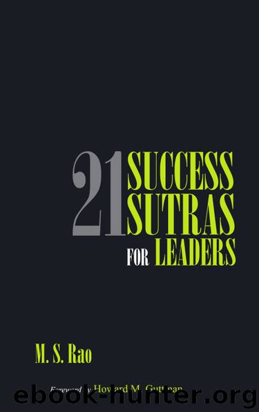 21 Success Sutras for Leaders by M. S. Rao
