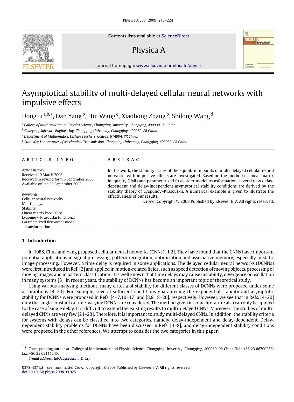 218-224 by D. Li D. Yang H. Wang X. Zhang S. Wang