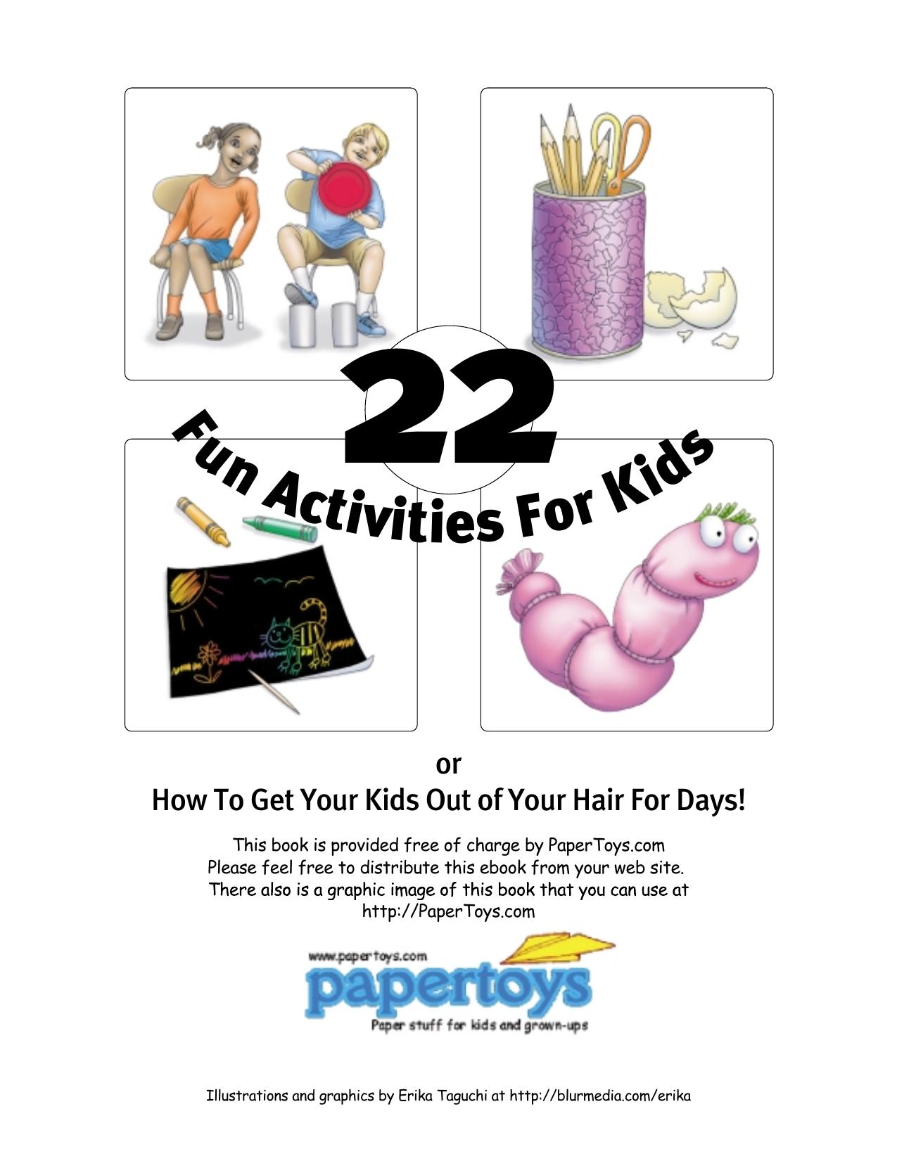 22 Fun Activities for Kids by PaperToys