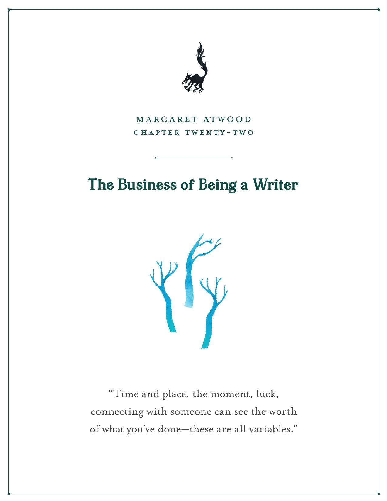 22-The Business of Being a Writer by Unknown