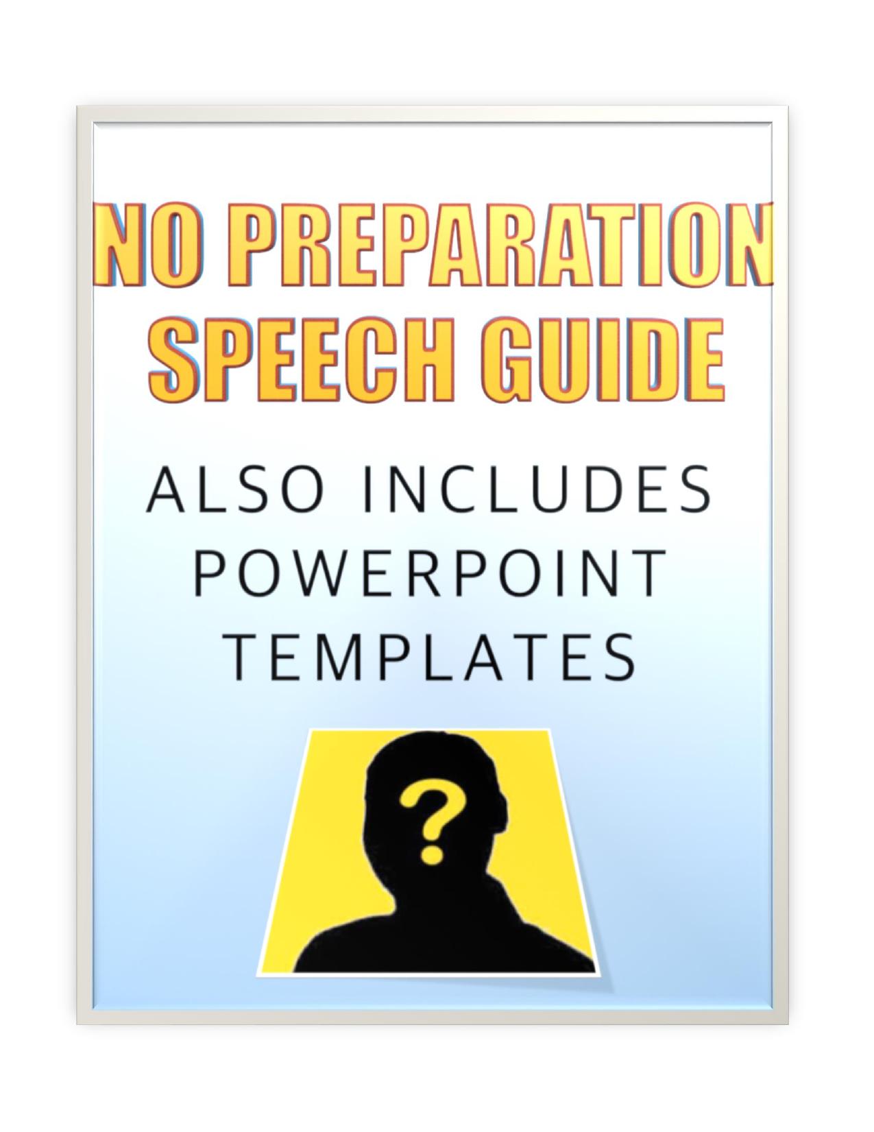 22.1 Surprise…“Can You Say a Few Words [No Preparation!]” Speech Exercise Guide.pdf by Chris Haroun