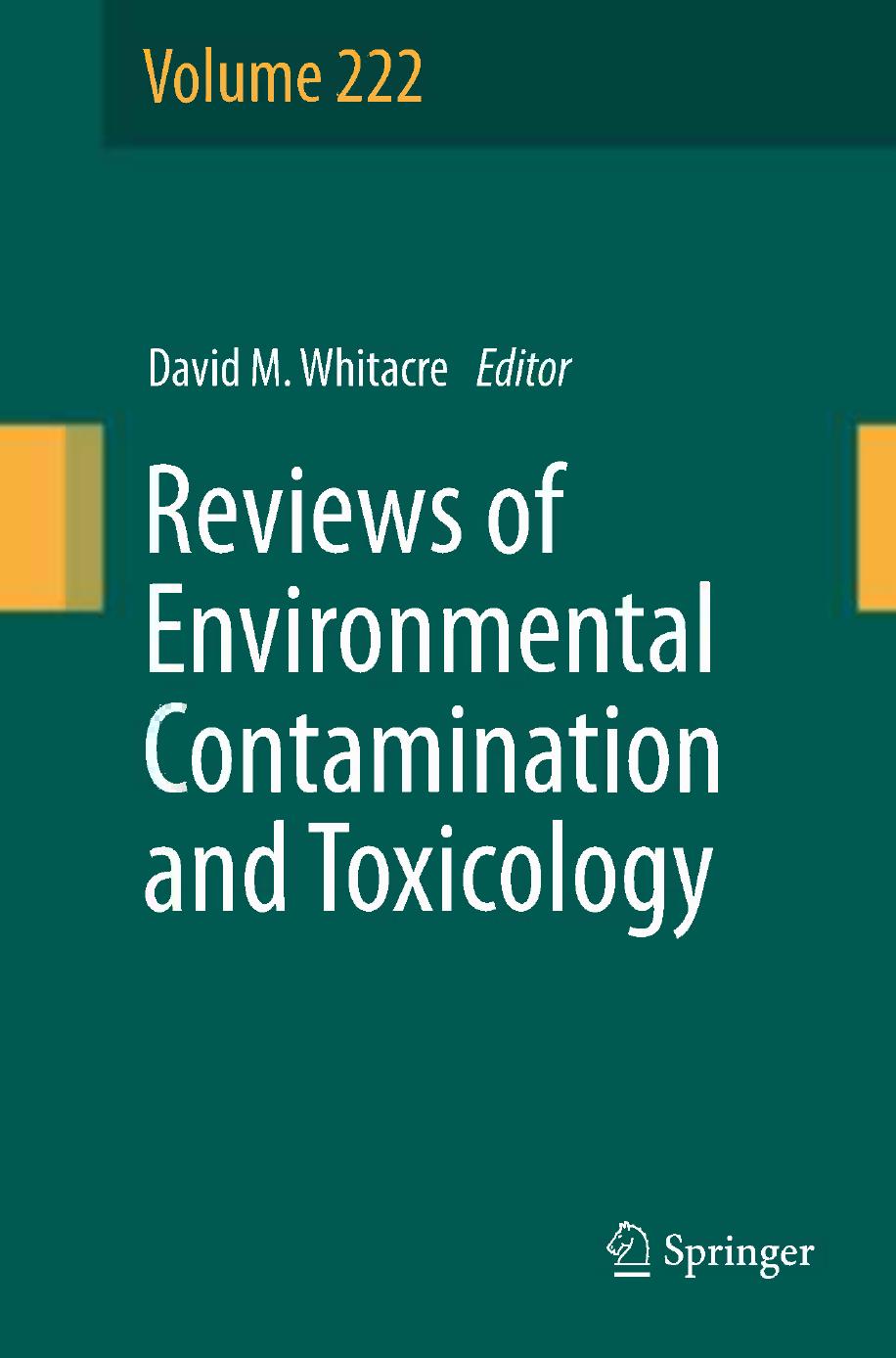 222. Reviews of Environmental Contamination and Toxicology (2013) by Unknown