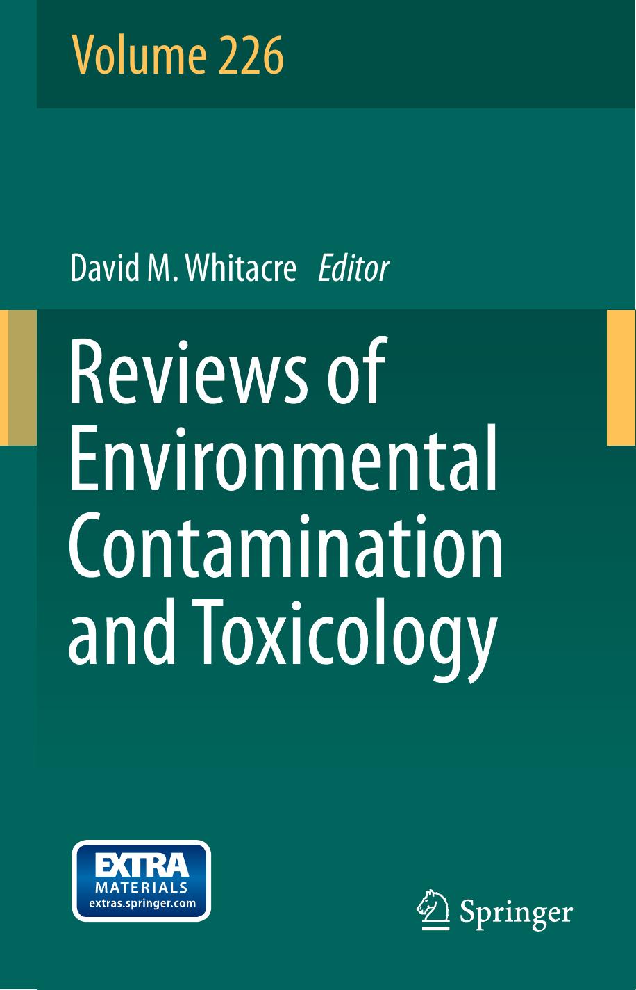 226. Reviews of Environmental Contamination and Toxicology (2013) by Unknown