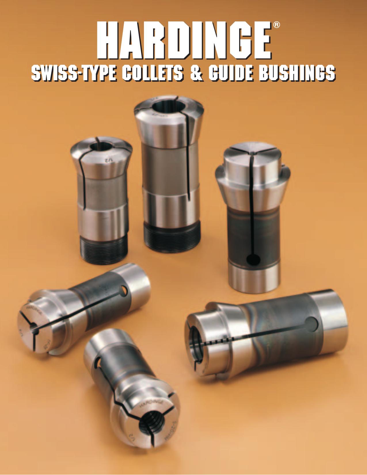 2283D Hardinge Swiss-type collets and guide bushings by Hardinge Inc. Copyright ©2003 Hardinge Inc. All Rights Reserved