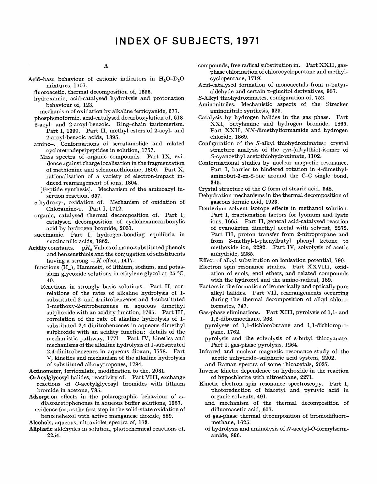 2495-2518 Index of Subjects by Unknown