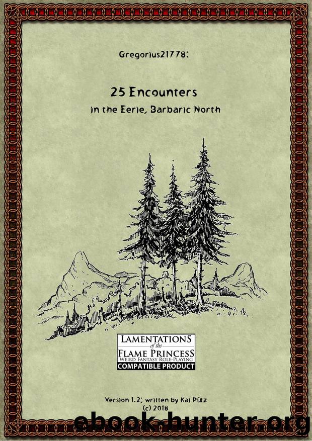 25 Encounters in the Eerie Barbaric North [v1.2] (LotFP) by Unknown