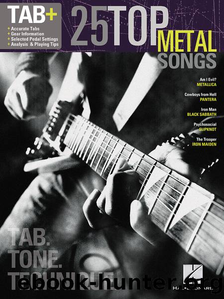 25 Top Metal Songs--Tab. Tone. Technique. (Songbook) by Hal Leonard Corp