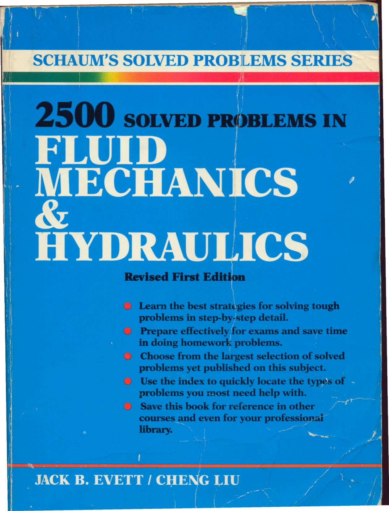 2500 Solved Problems in Fluid Mechanics and Hydraulics by Unknown