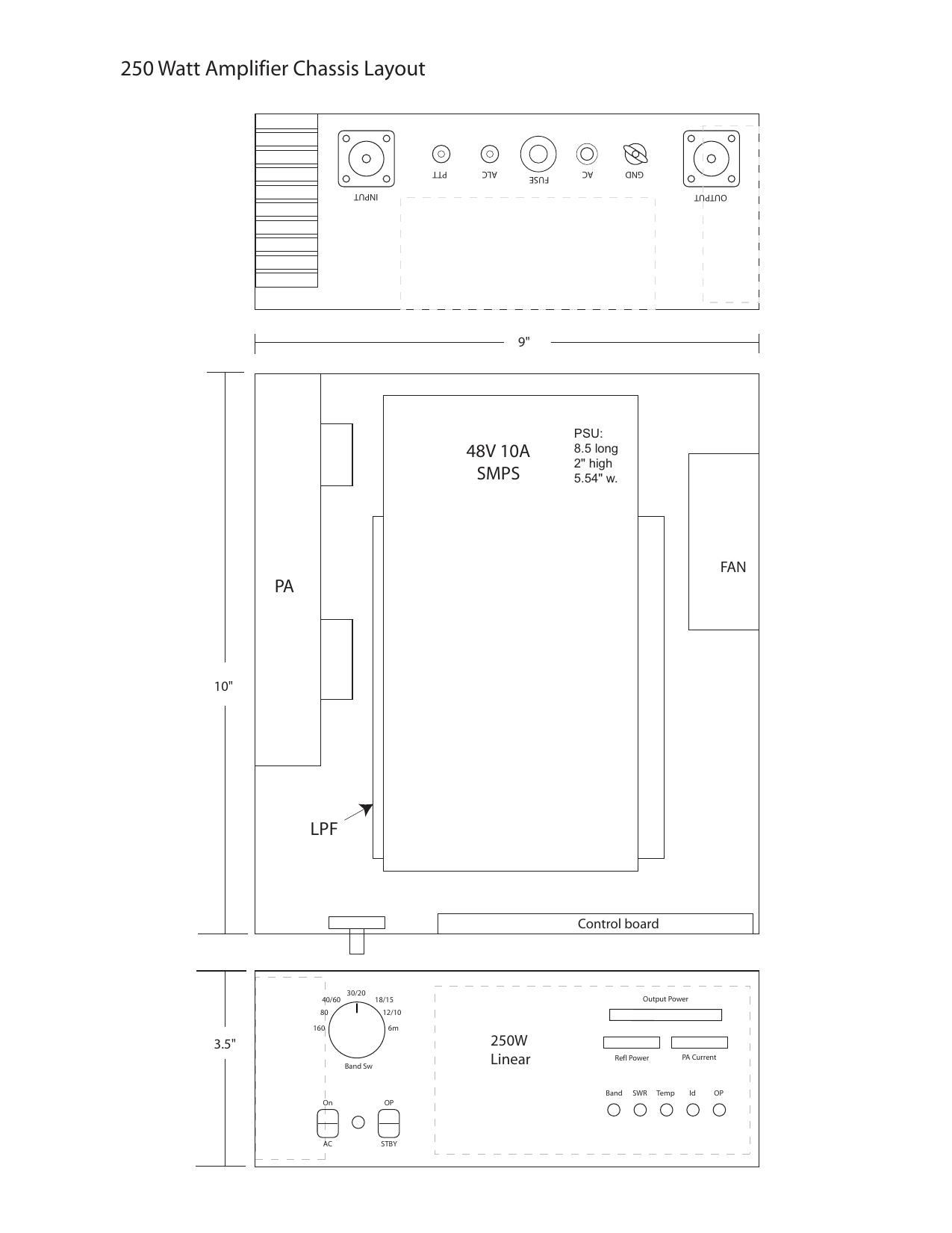 250W mechanical layout by unknow