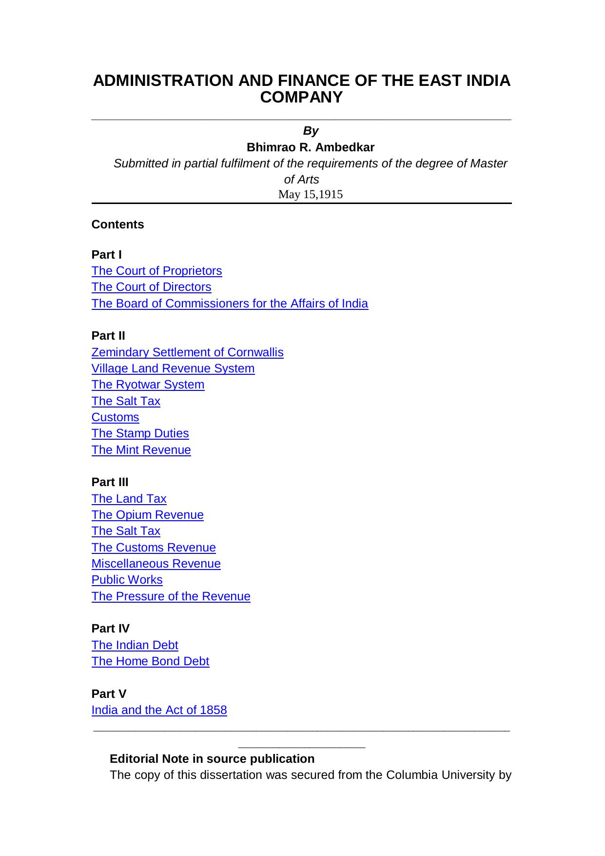 26. Administration and Finance of East India Company by ajay singh