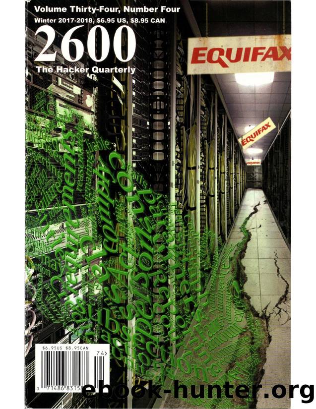 2600: The Hacker Quarterly - Vol. 34, No. 4 by GBPPR Total Information Awareness