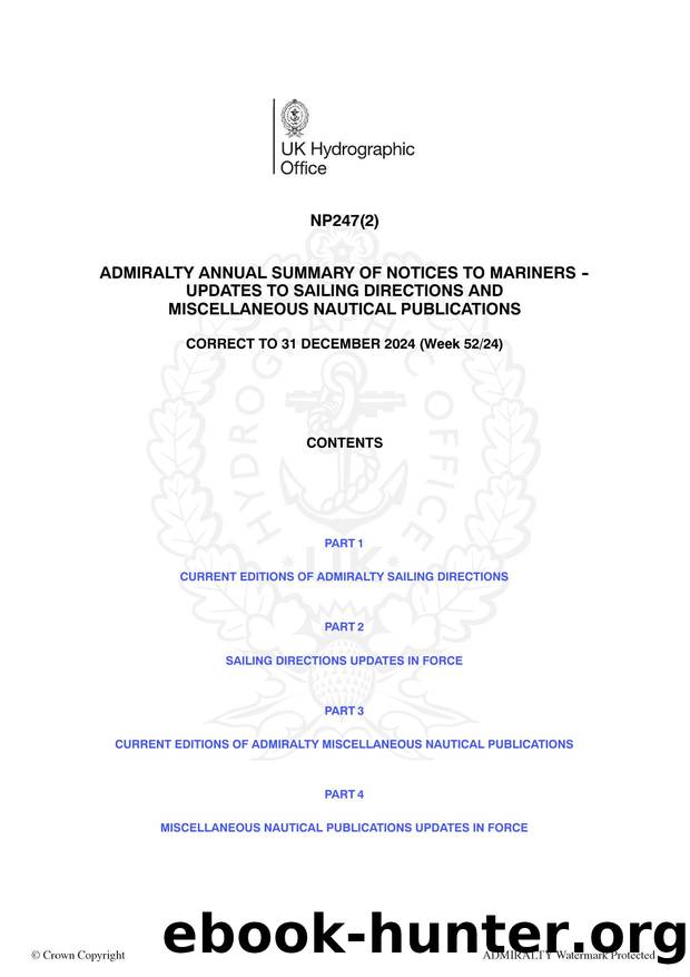 28 Amendments to ADMIRALTY Sailing Directions, 2025 by United Kingdom Hydrographic Office