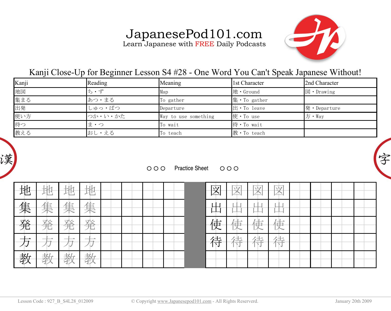28. One Word You Can't Speak Japanese Without! by Kanji Close-Up