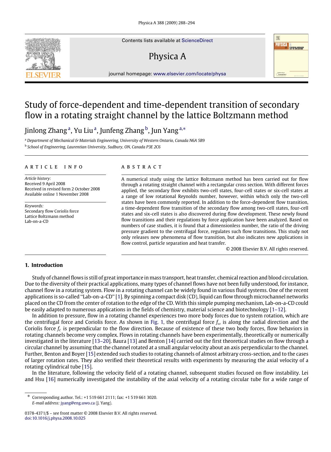 288-294 by J. Zhang Y. Liu J. Zhang J. Yang