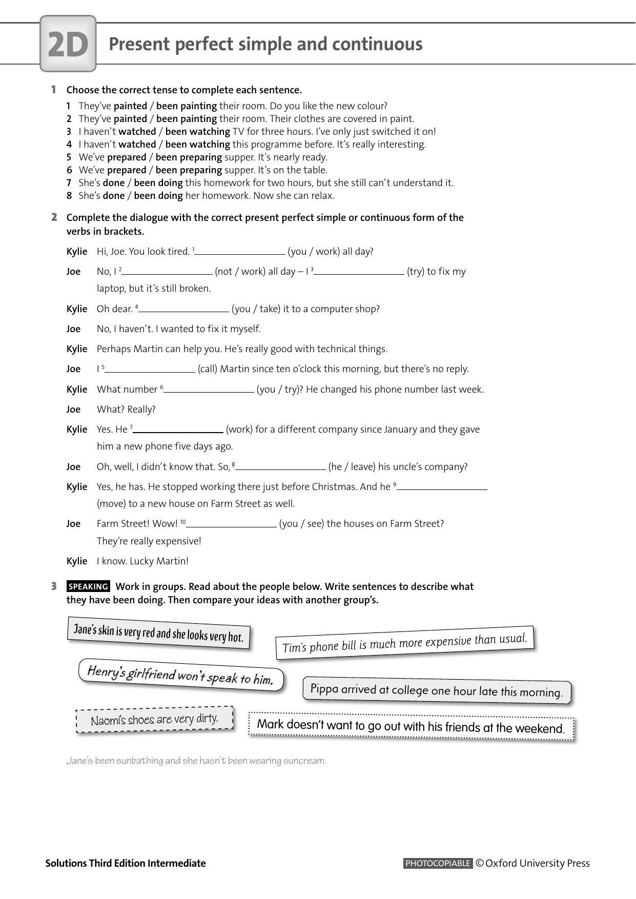 2D Present perfect simple and cont by Unknown