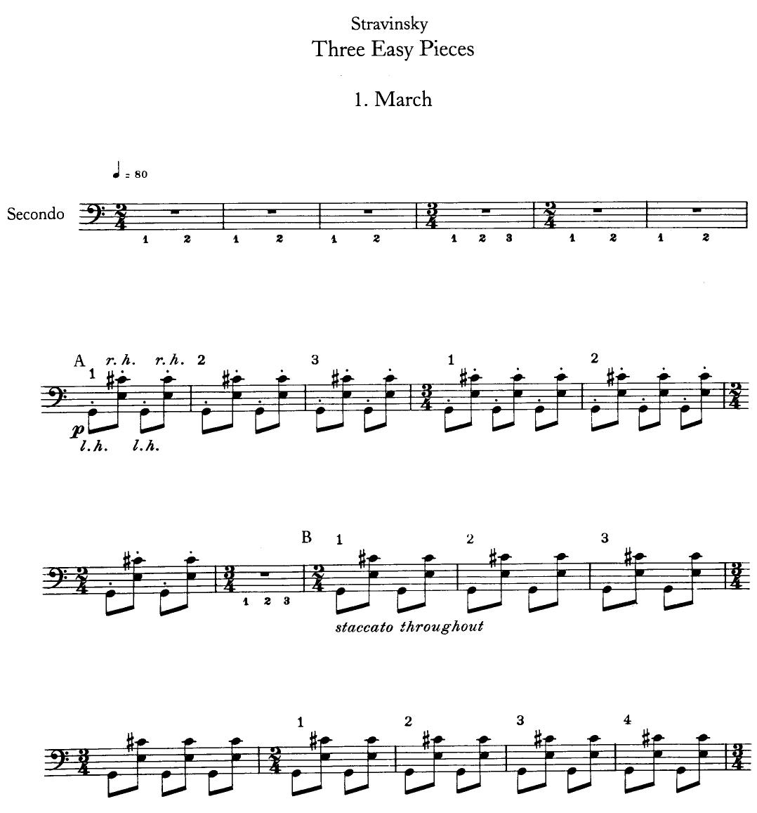 3 Easy Pieces (4 Hands) by P D Verlag 2005