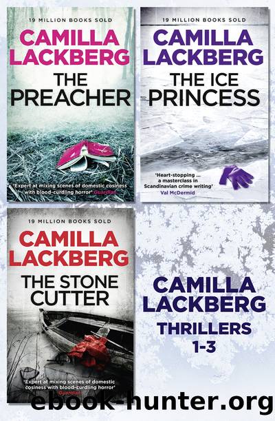 3 Swedish Crime Thriller Novels - The Ice Princess The Preacher The Stonecutter by Camilla Läckberg