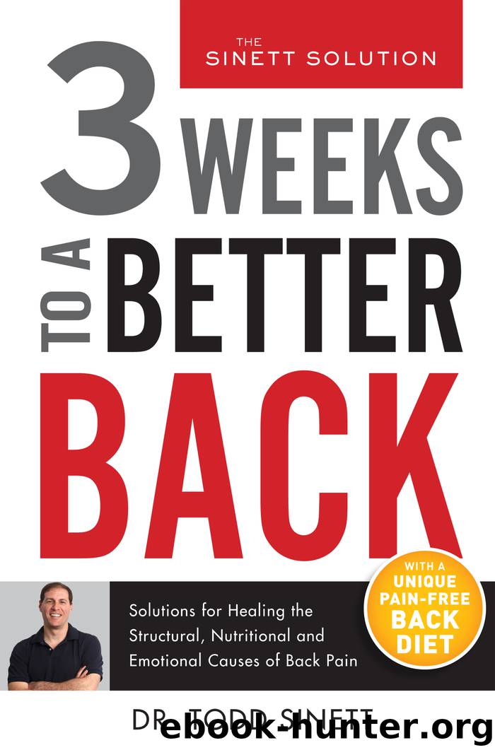 3 Weeks To A Better Back by Todd Sinett
