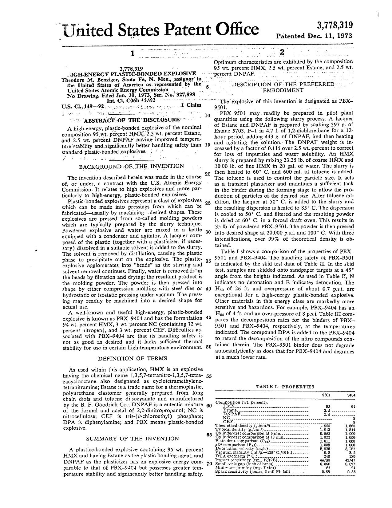 3,778,319 by Theodore M. Benzinger