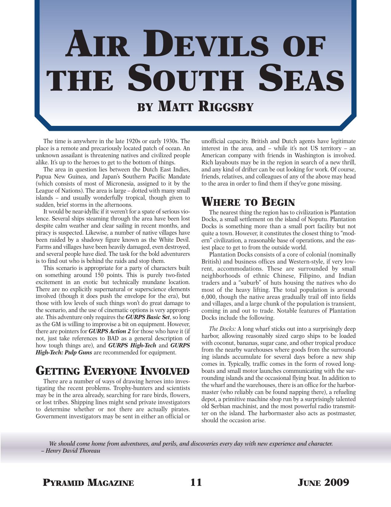 3-08 - ADVENTURE by Air Devils of the South Seas