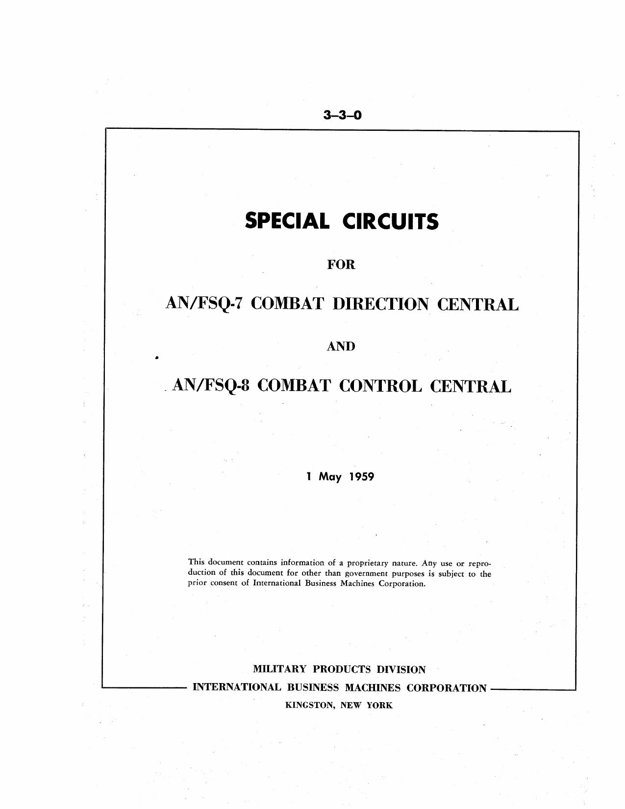 3-3-0 Special Circuits May59 by Unknown