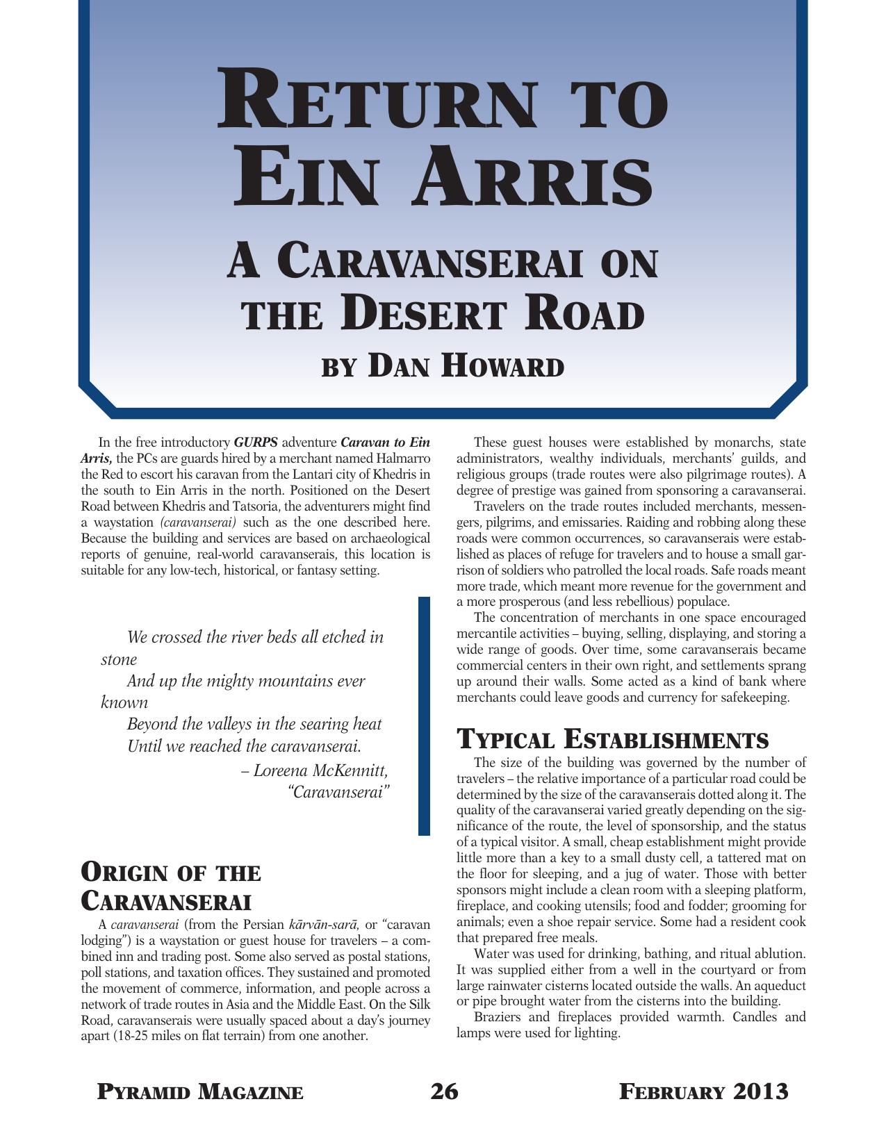 3-52 - ADVENTURE by Return to Ein Arris