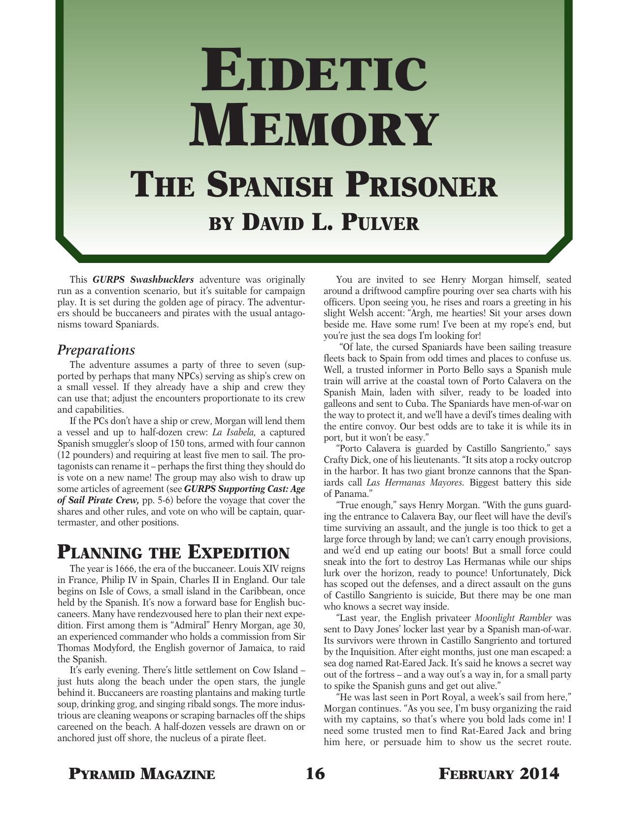 3-64 - ADVENTURE by The Spanish Prisoner
