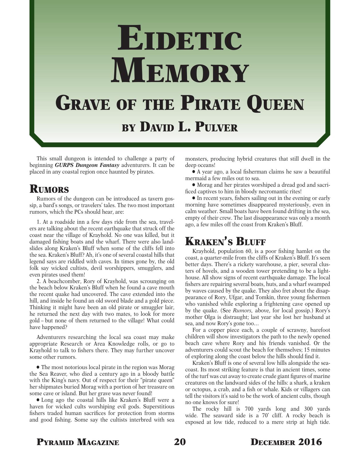 3-98 - ADVENTURE by Grave of the Pirate Queen