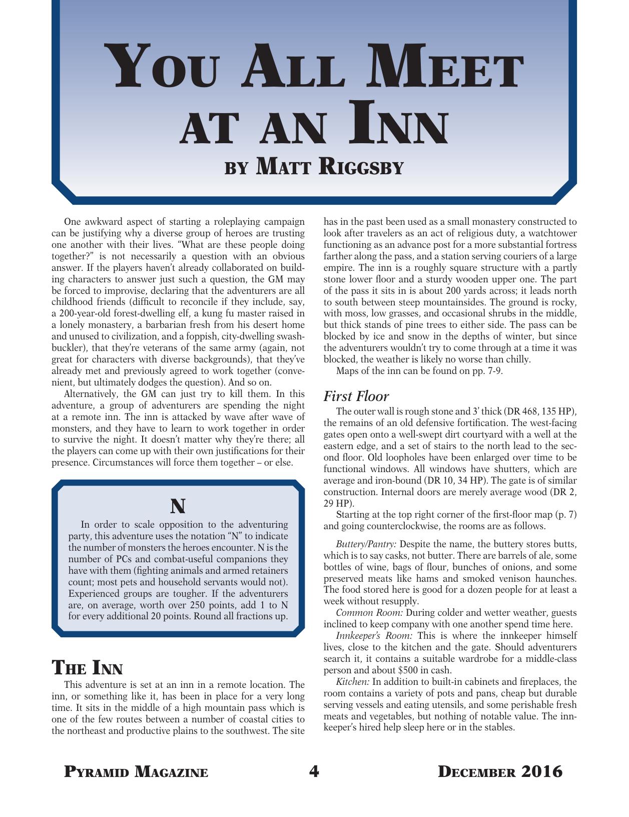 3-98 - ADVENTURE by You All Meet at an Inn