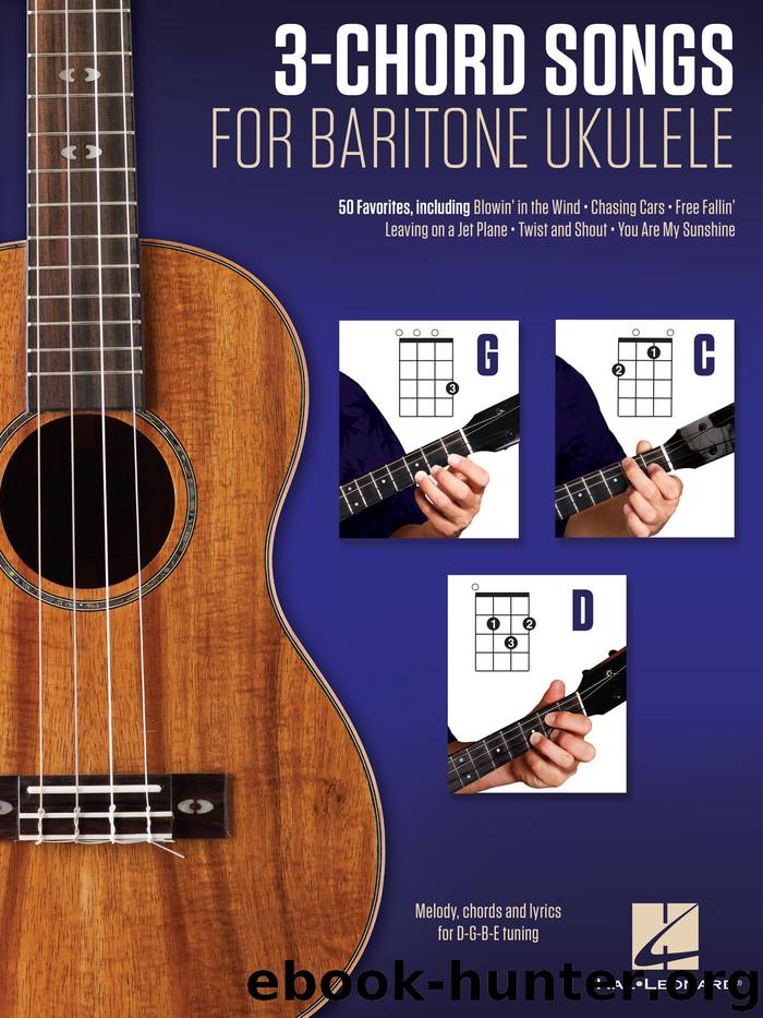 3-Chord Songs for Baritone Ukulele (G-C-D) by Hal Leonard Corp