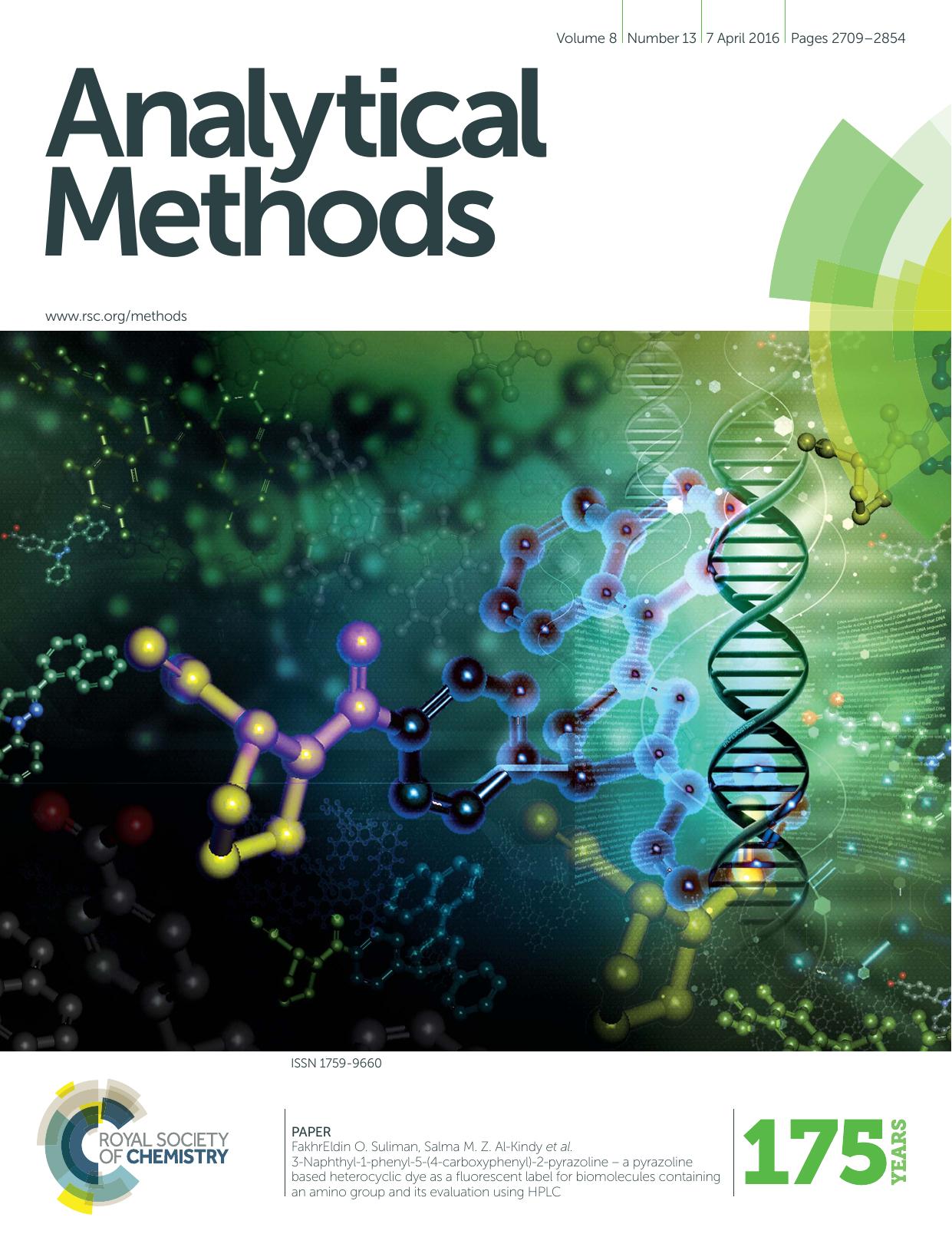 3-Naphthyl-1-phenyl-5-(4-carboxyphenyl)-2-pyrazoline â a pyrazoline based heterocyclic dye as a fluorescent label for biomolecules containing an amino group and its evaluation using HPLC by Beena Varghese & Saleh N. Al-Busafi & FakhrEldin O. Suliman & Salma M. Z. Al-Kindy