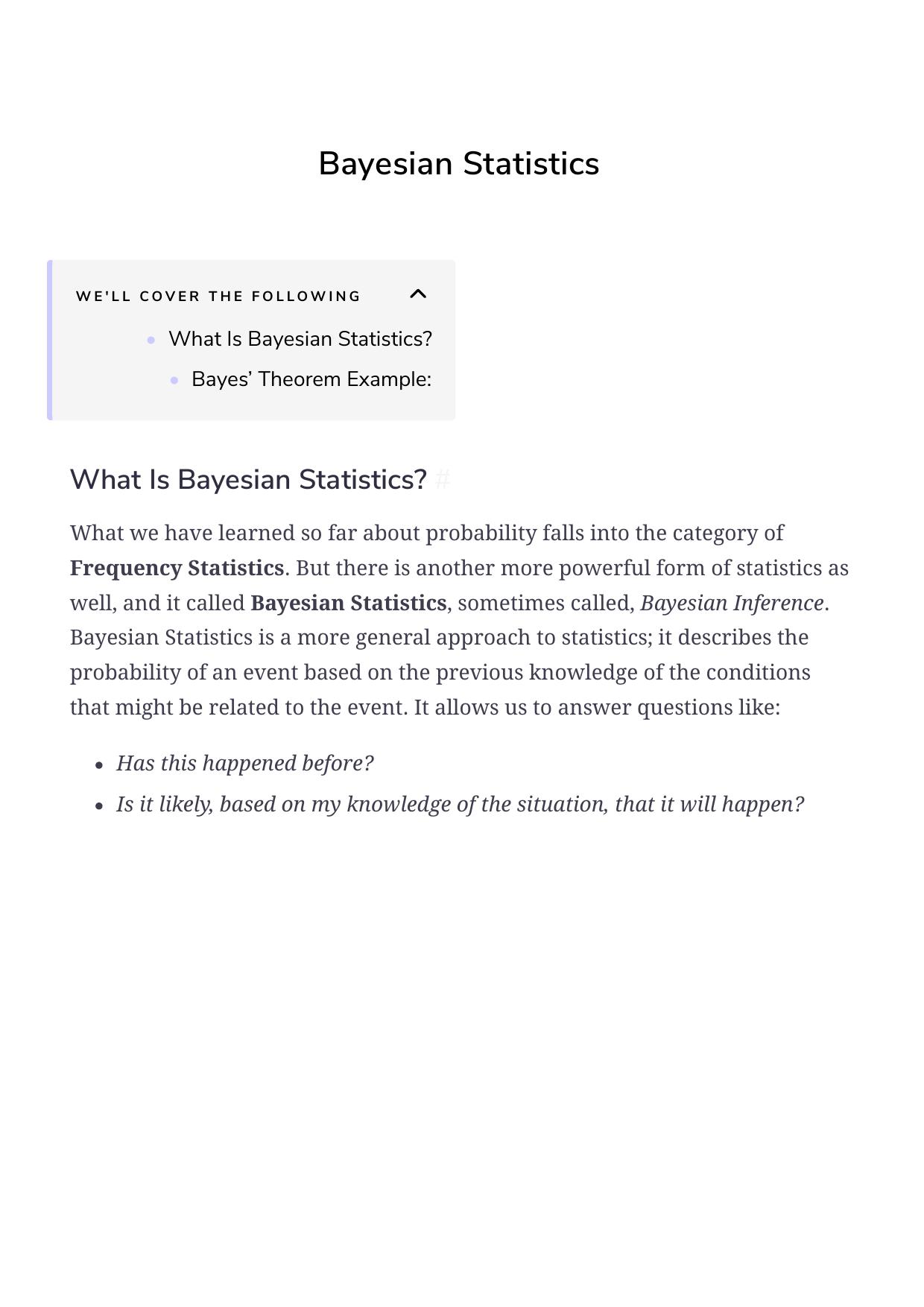 30 Bayesian Statistics by Unknown
