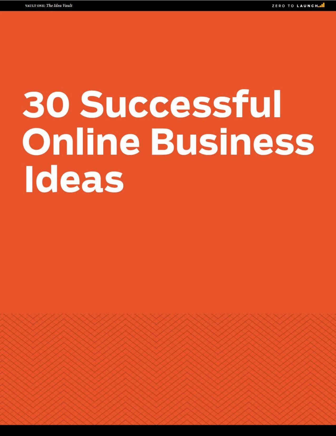30 Successful Online Business Ideas by Unknown