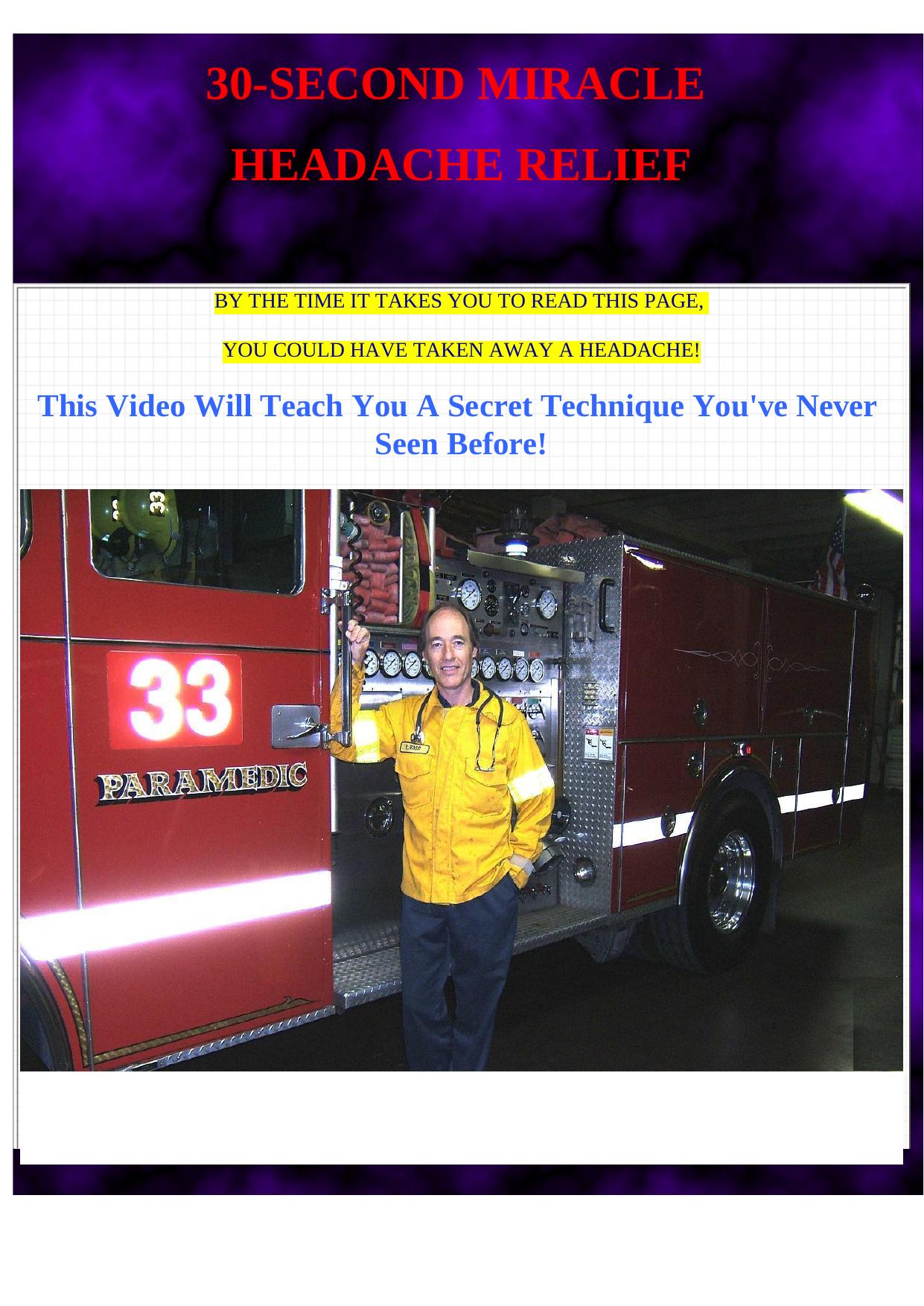 30-Second Headache Relief Secret!!! by Best of Kuszter's Collection