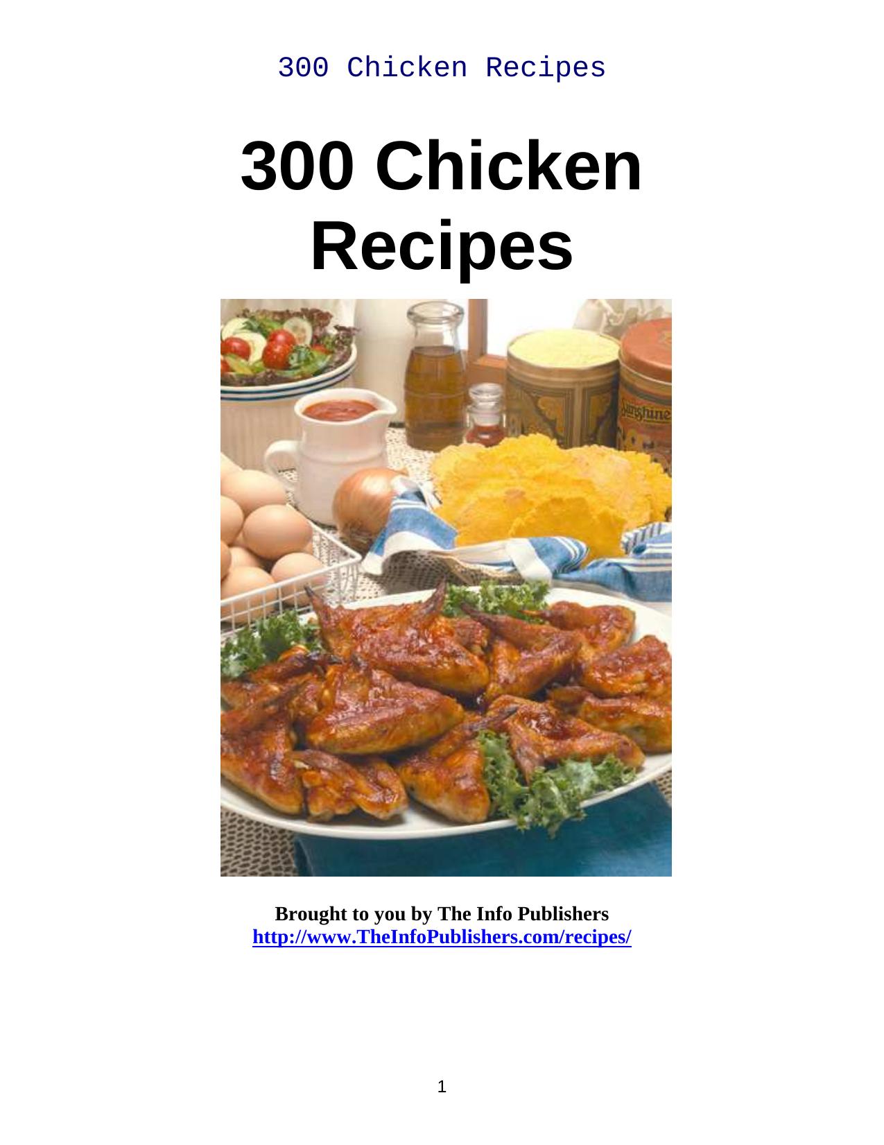 300 Chicken Recipes by Cookbooks