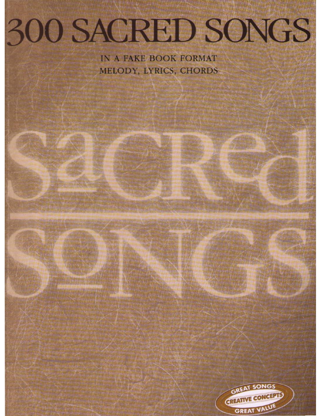 300 Sacred Songs: Melody Lyrics Chords (Creative Concepts Publishing) by Hal Leonard Corp