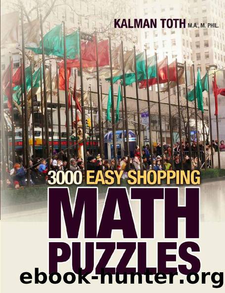 3000 Easy Shopping Math Puzzles by Kalman Toth M.A. M.PHIL