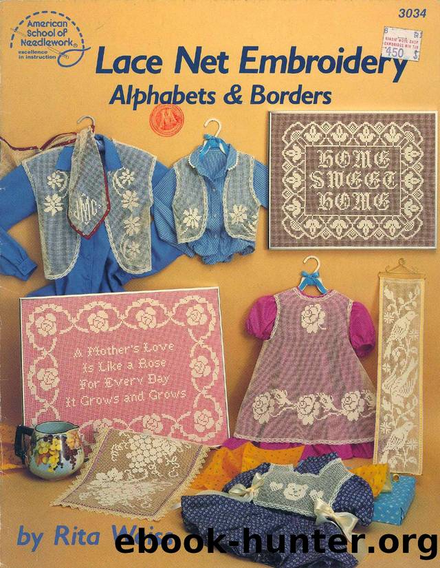 3034 Lace Net Embroidery alphabets & borders by Unknown