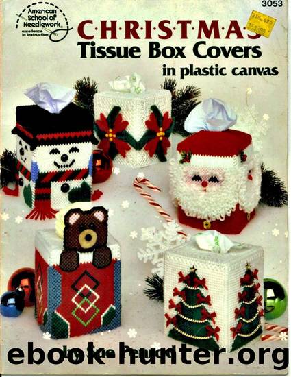 3053 Christmas Tissue Box Covers by Unknown