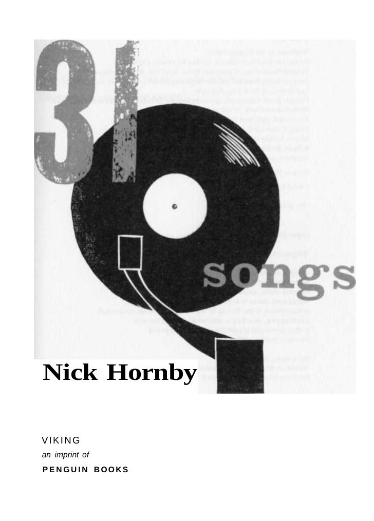 31 Songs by Nick Hornby