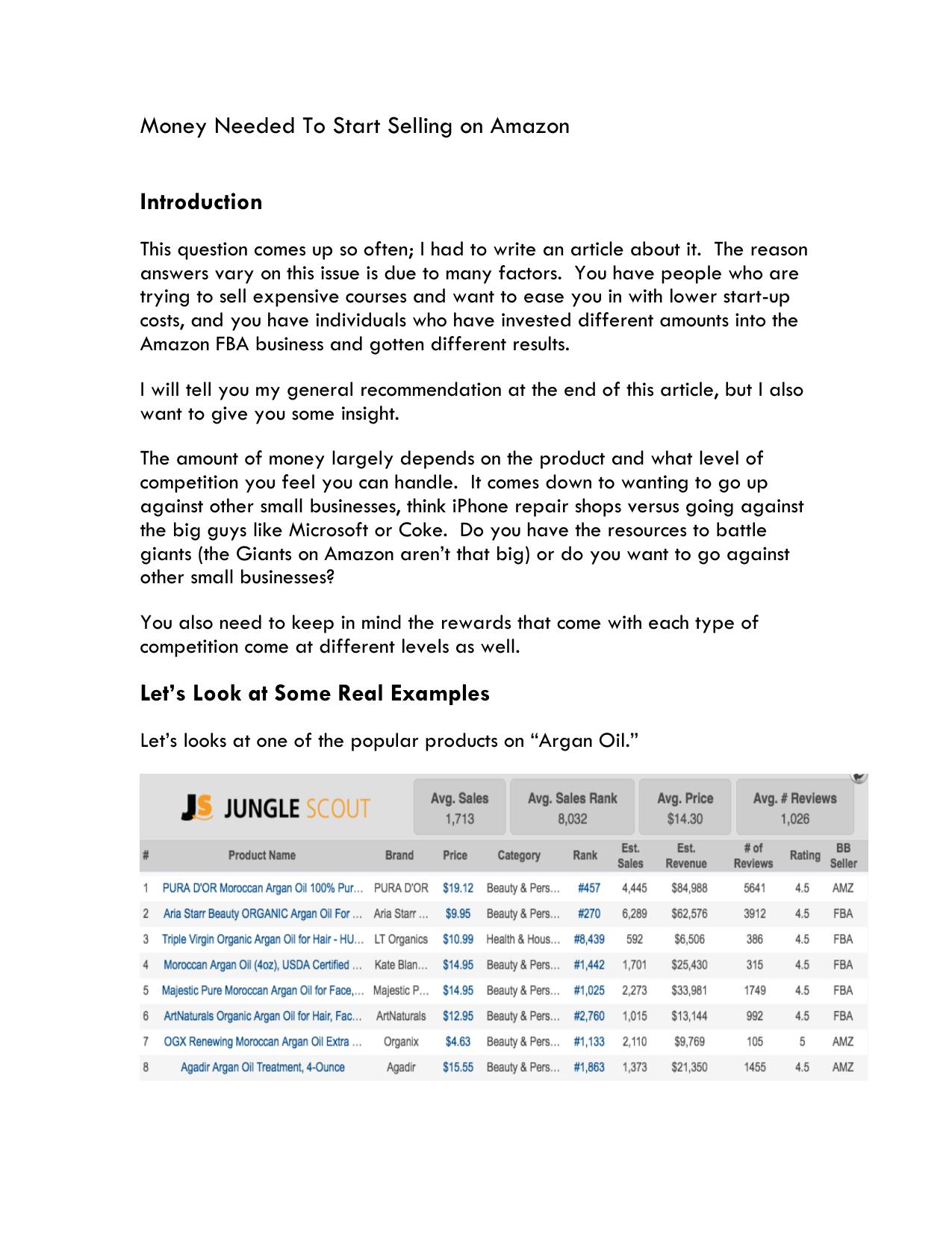 31.1 Money Needed To Start Selling on Amazon.pdf by Unknown