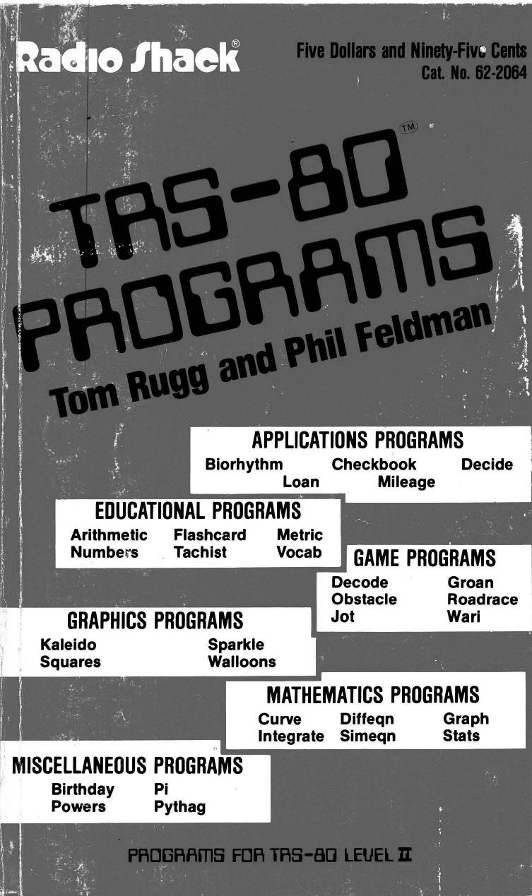 32 basic programs for trs-80 level ii by Unknown